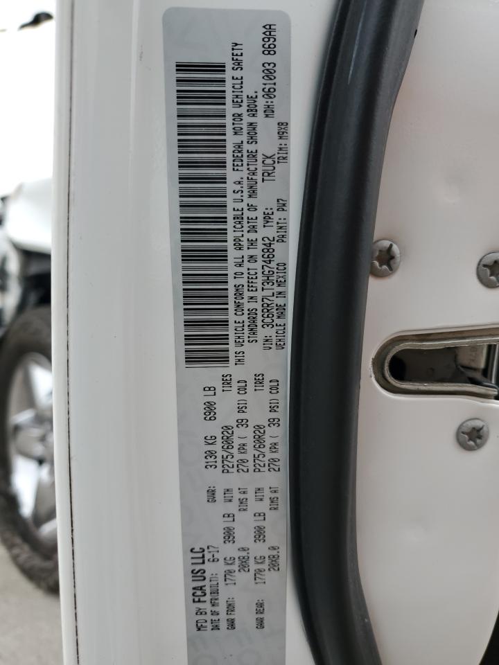 2017 Ram 1500 Slt VIN: 3C6RR7LT3HG746842 Lot: 93391455