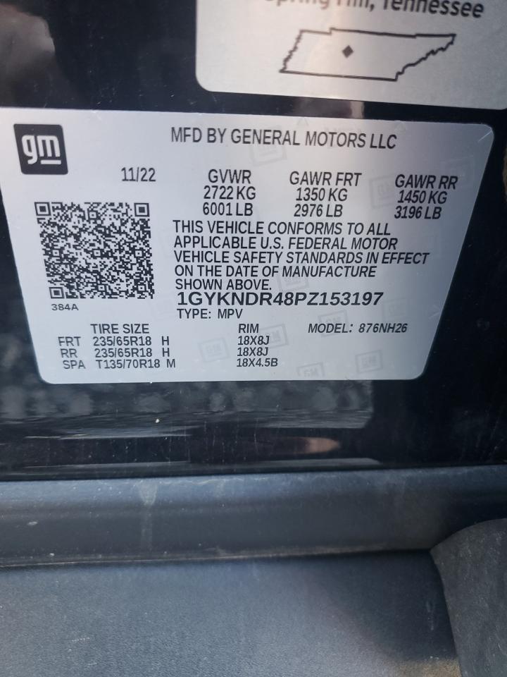 2023 Cadillac Xt5 Premium Luxury VIN: 1GYKNDR48PZ153197 Lot: 92637605