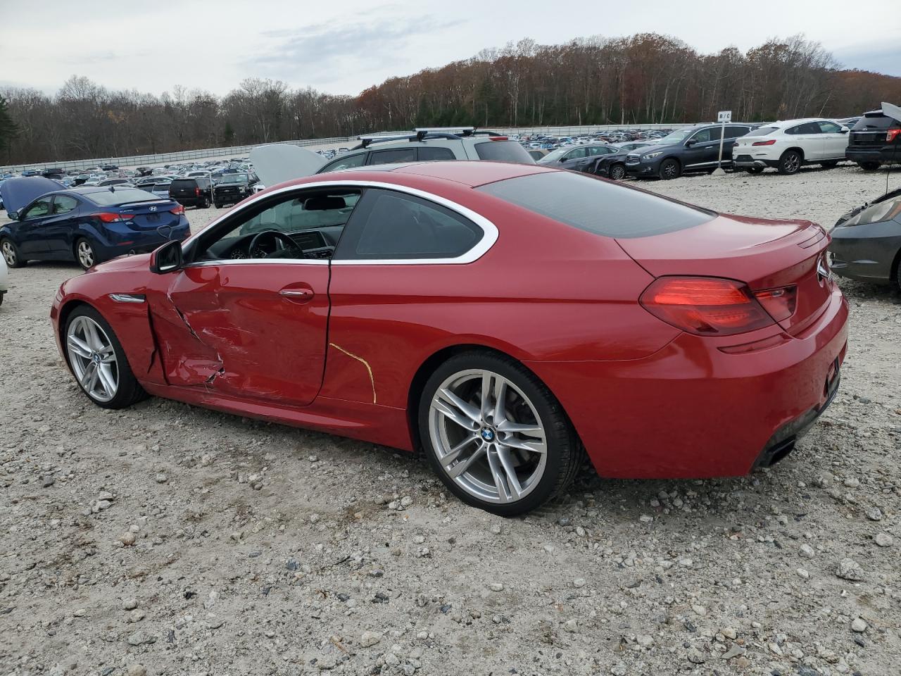 2012 BMW 650 I red null gas WBALX3C50CDV77414 photo #3