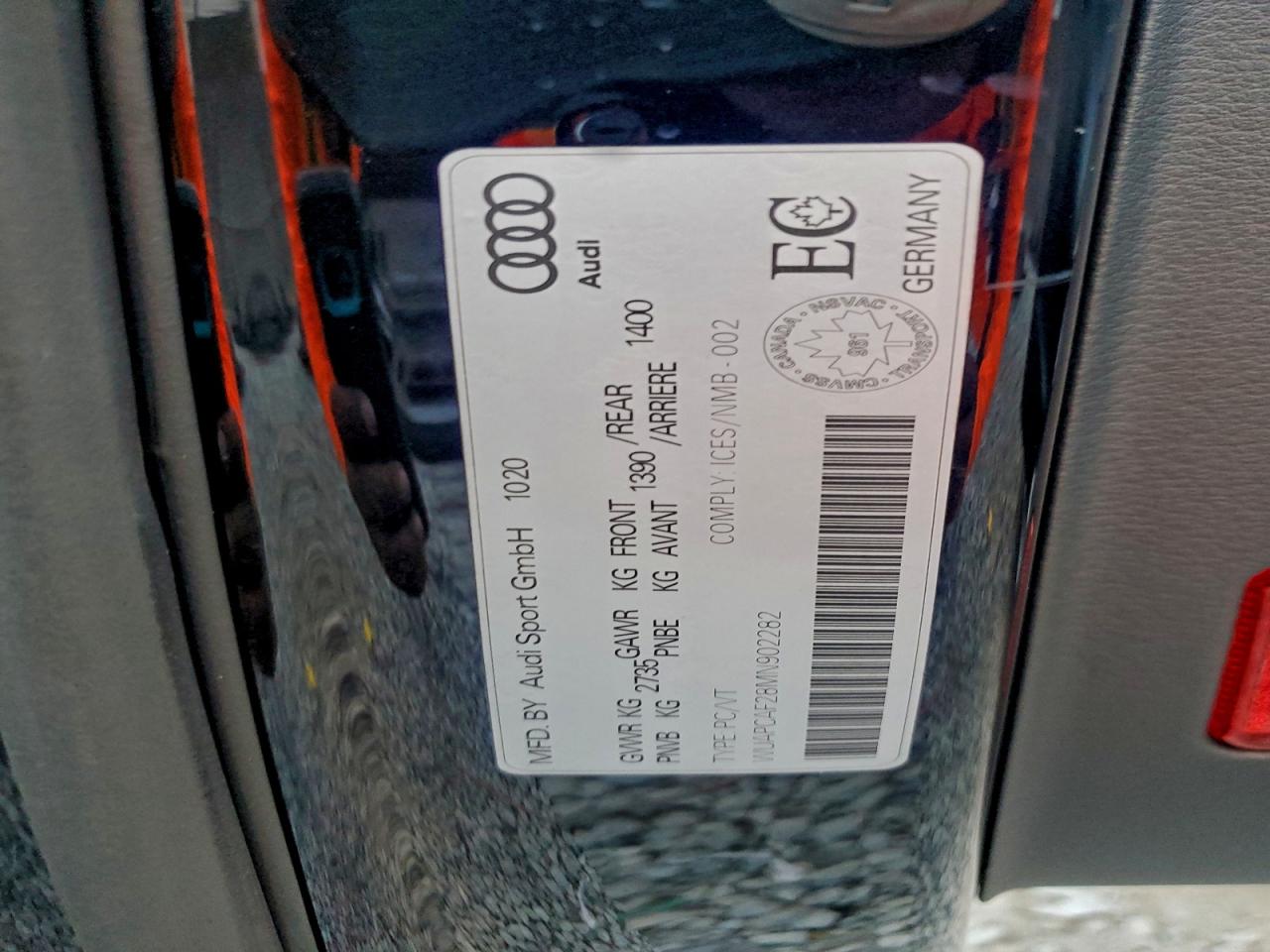 2021 Audi Rs7 VIN: WUAPCAF28MN902282 Lot: 94290775