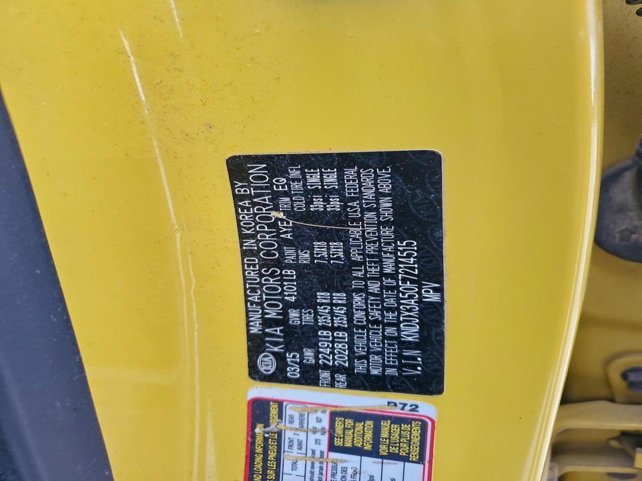 2015 Kia Soul ! VIN: KNDJX3A50F7214515 Lot: 94491385