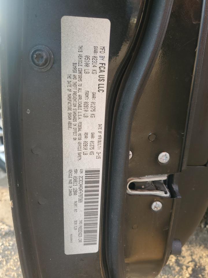 2015 Chrysler 300 Limited VIN: 2C3CCAAGXFH797369 Lot: 91235985