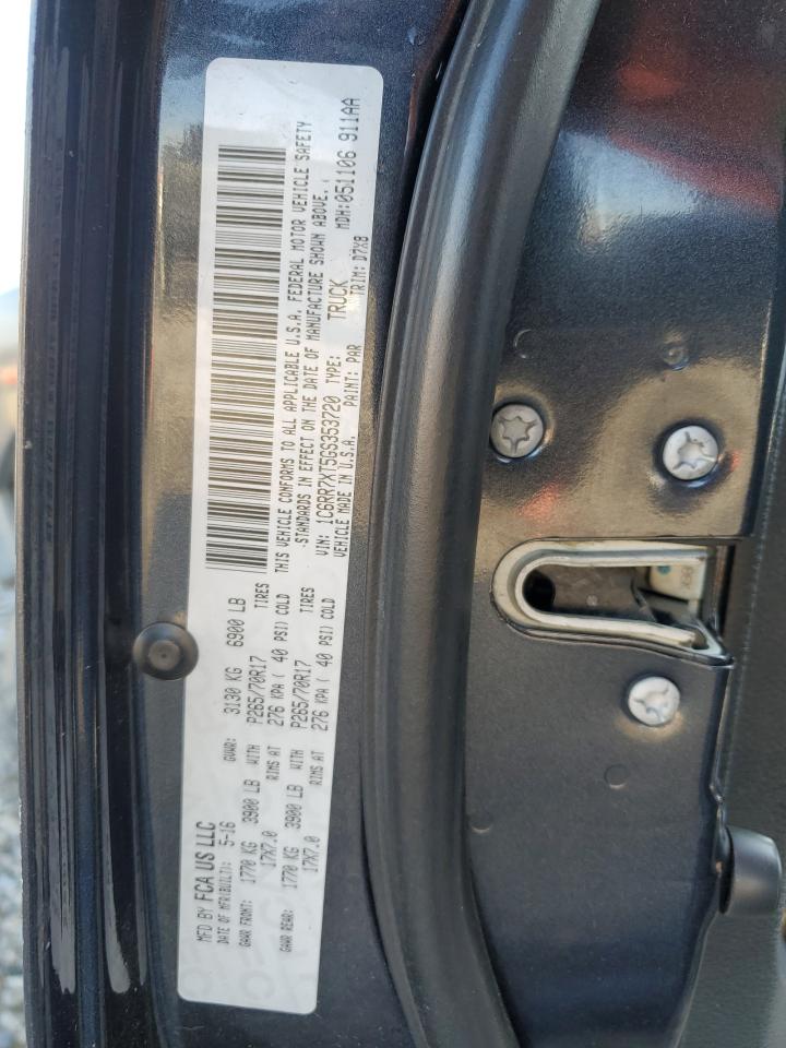 2016 Ram 1500 Ssv VIN: 1C6RR7XT5GS353720 Lot: 93283195