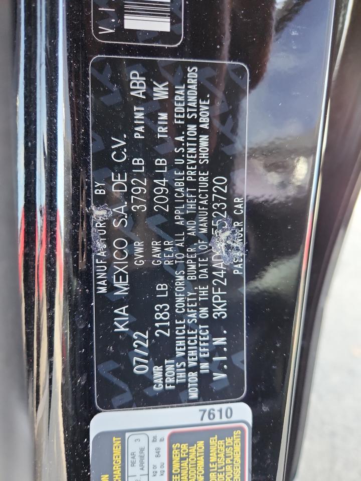2023 Kia Forte Lx VIN: 3KPF24AD8PE523720 Lot: 90588875