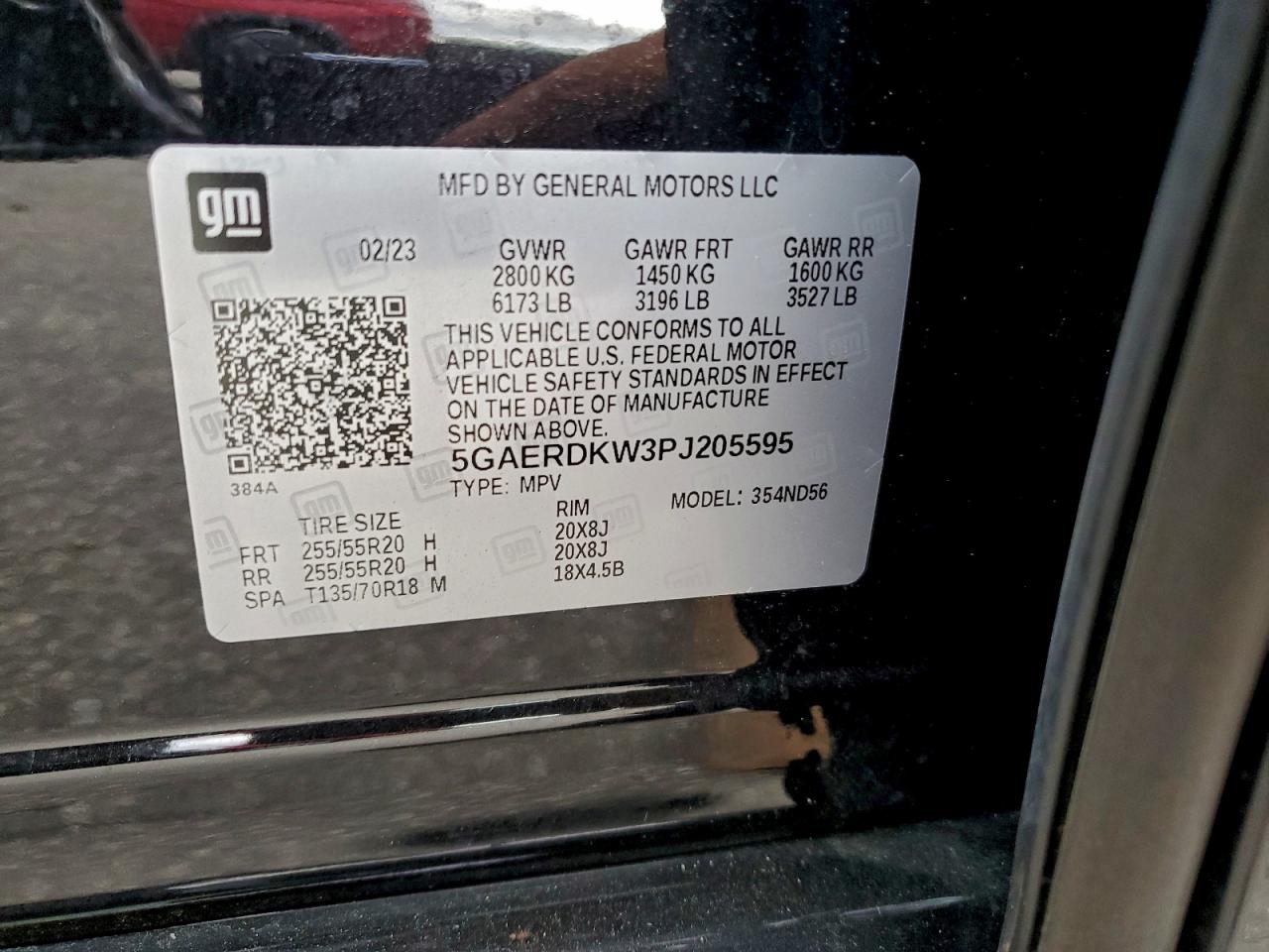 2023 Buick Enclave Avenir VIN: 5GAERDKW3PJ205595 Lot: 94227075