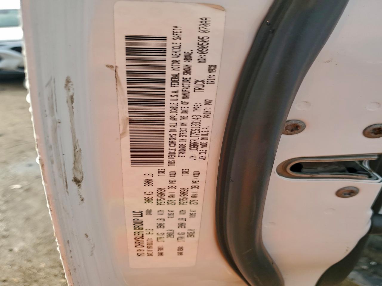 2014 Ram 1500 Slt VIN: 1C6RR7LT7ES133143 Lot: 93905325