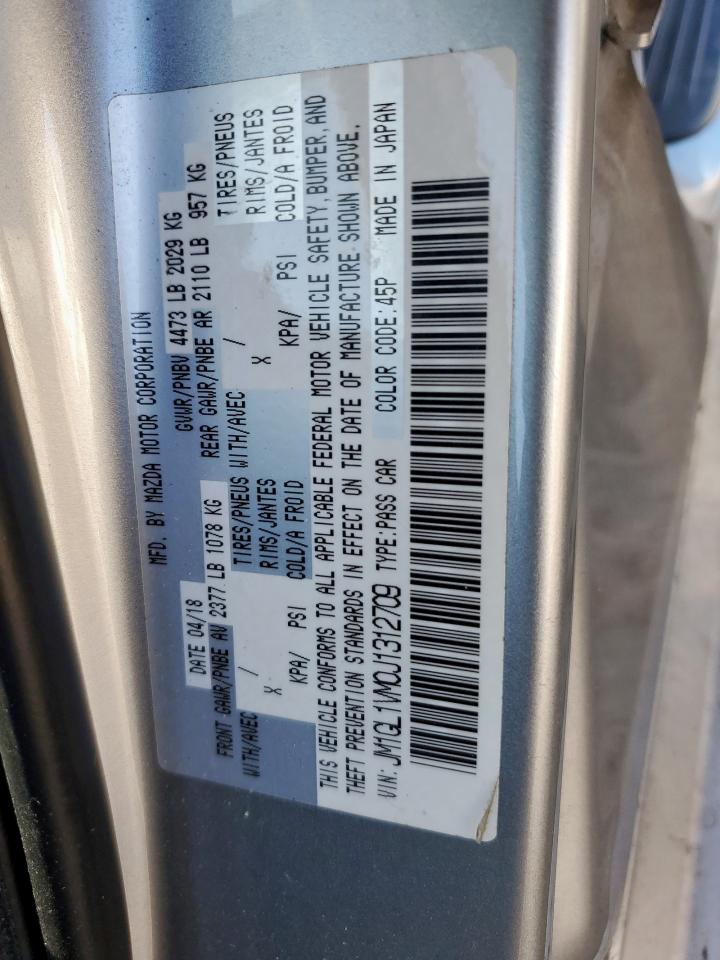 2018 Mazda 6 Touring VIN: JM1GL1VM0J1312709 Lot: 91436745