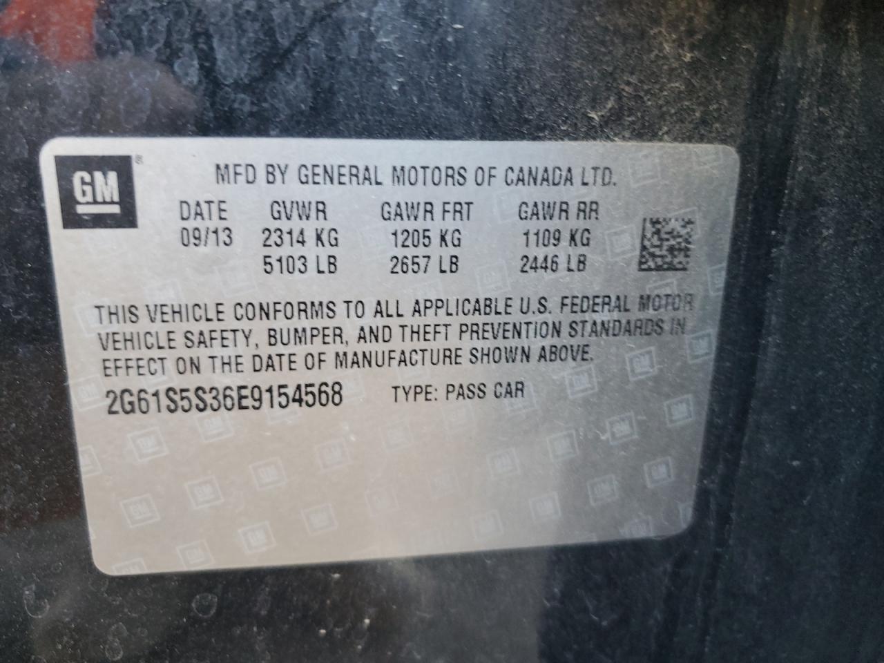 2014 Cadillac Xts Platinum VIN: 2G61S5S36E9154568 Lot: 91979975