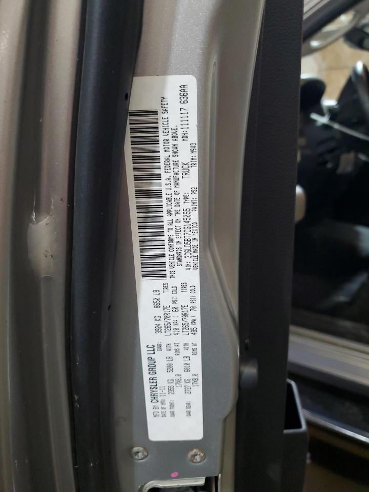 2012 Dodge Ram 2500 Slt VIN: 3C6LD5BT7CG145095 Lot: 92454365