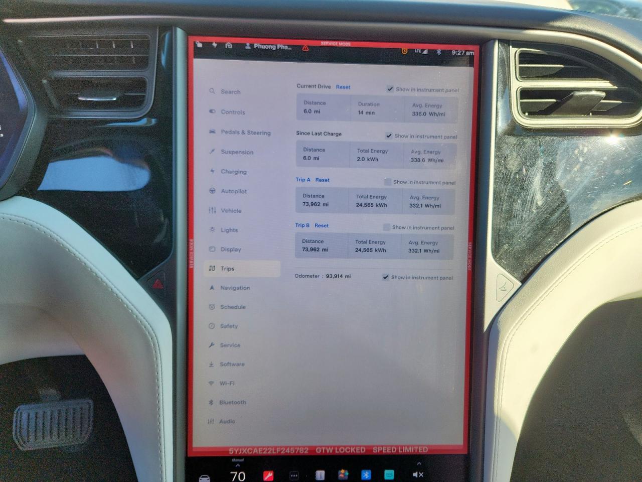 2020 Tesla Model X VIN: 5YJXCAE22LF245782 Lot: 92027105