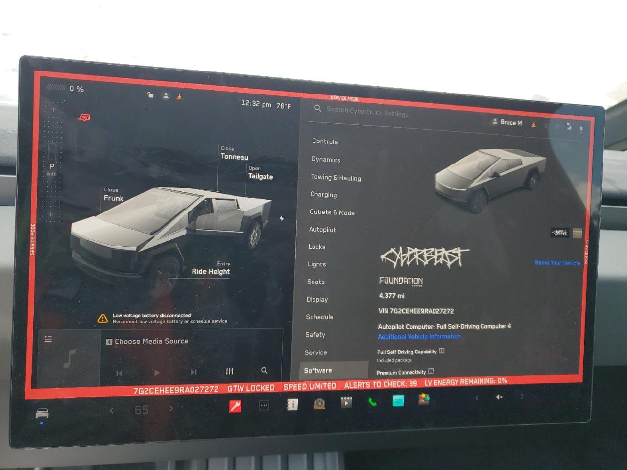 2024 Tesla Cybertruck VIN: 7G2CEHEE9RA027272 Lot: 93488135