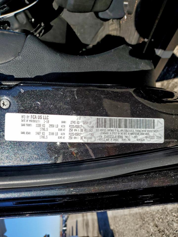 2018 Dodge Grand Caravan Gt VIN: 2C4RDGEG3JR195996 Lot: 94065935