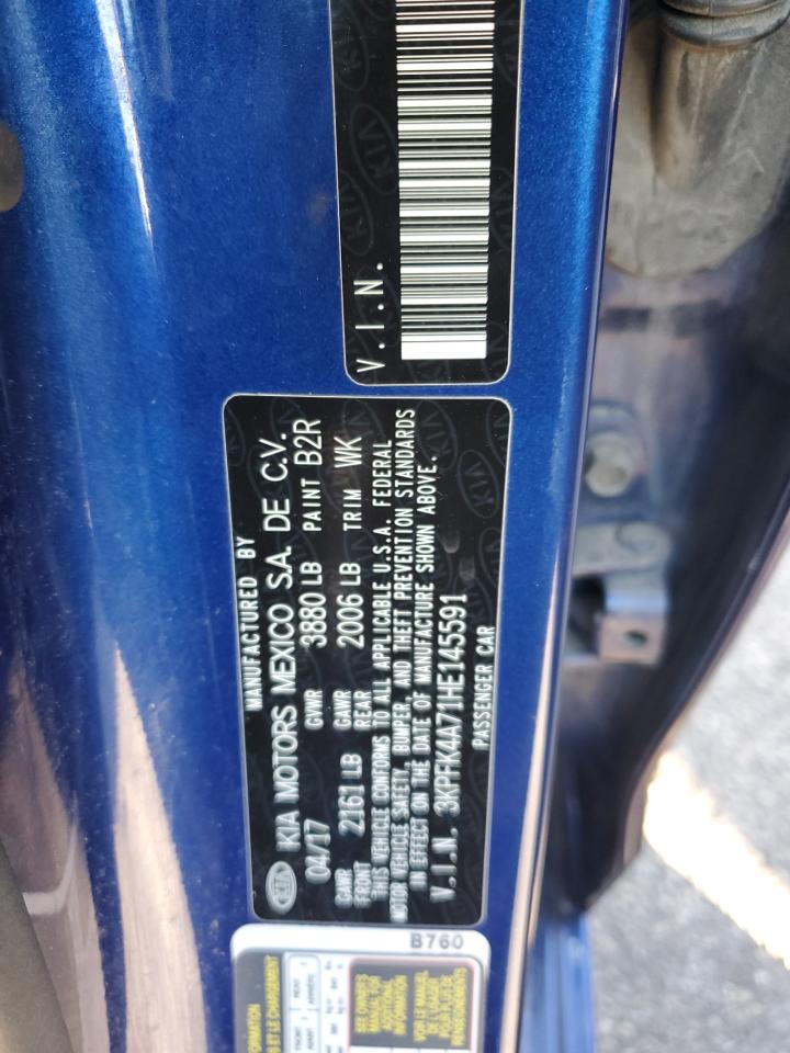 2017 Kia Forte Lx VIN: 3KPFK4A71HE145591 Lot: 91568935