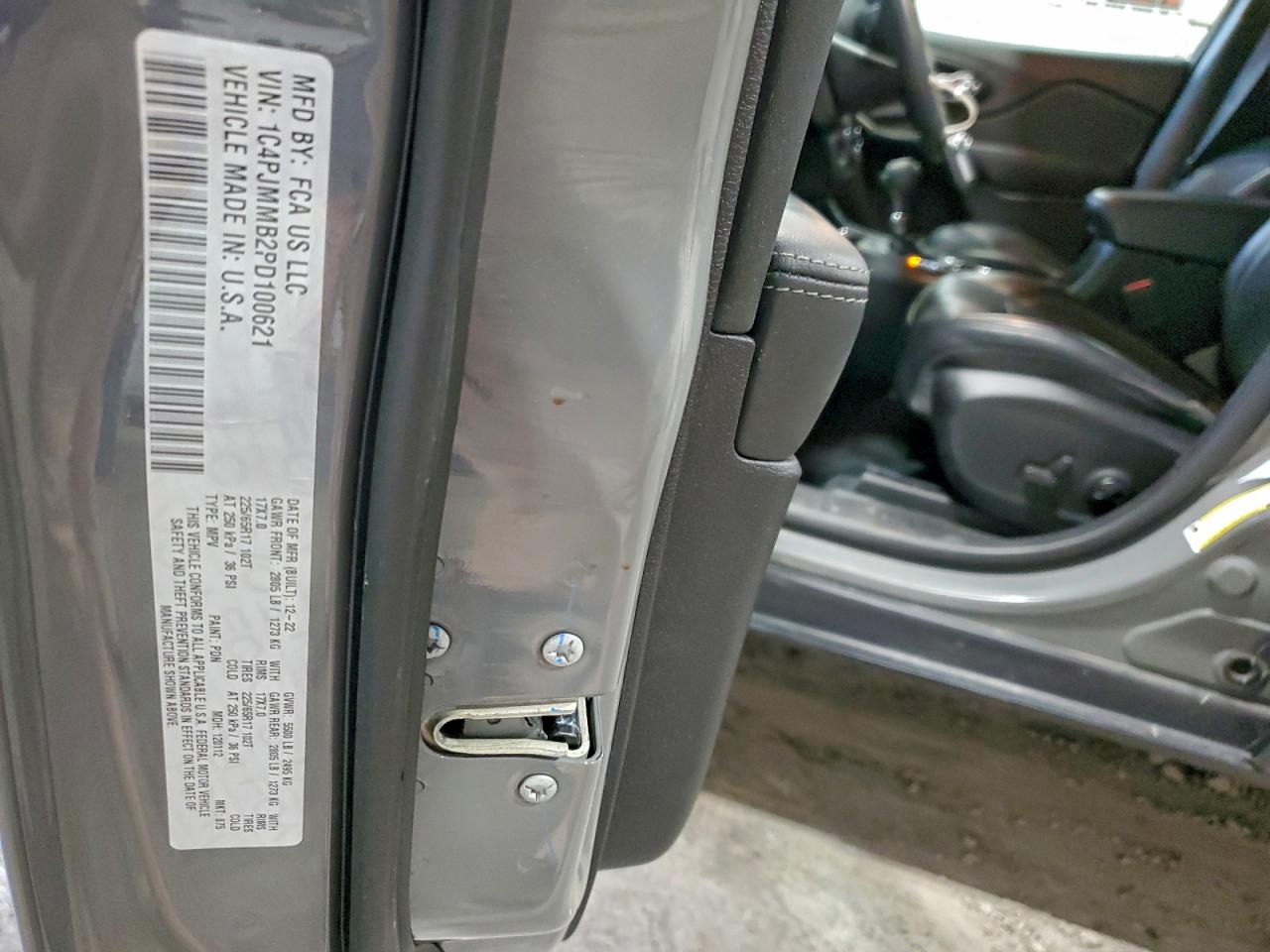 2023 Jeep Cherokee Altitude Lux VIN: 1C4PJMMB2PD100621 Lot: 94117595