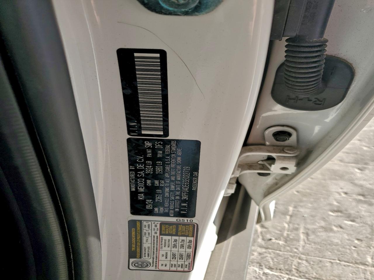 2025 Kia K4 Ex VIN: 3KPFU4DE6SE022719 Lot: 93903815