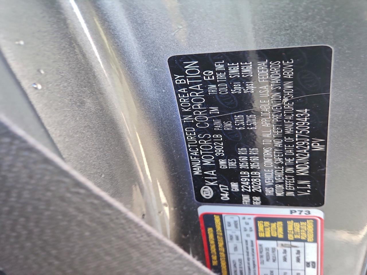 2018 Kia Soul VIN: KNDJN2A29J7509434 Lot: 94553015