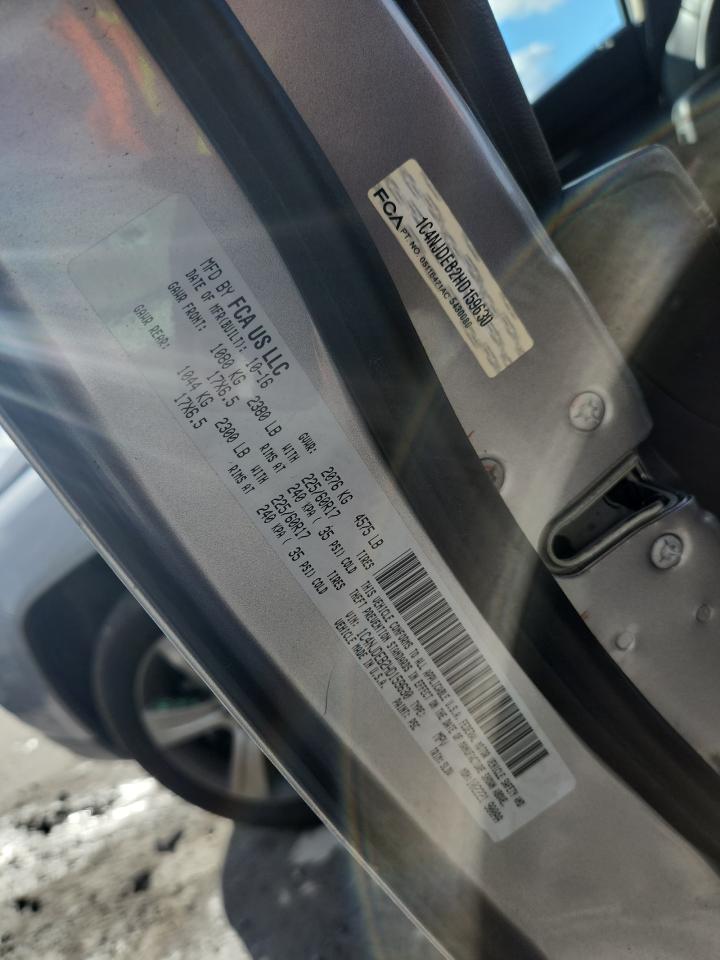 2017 Jeep Compass Latitude VIN: 1C4NJDEB2HD159630 Lot: 91409395