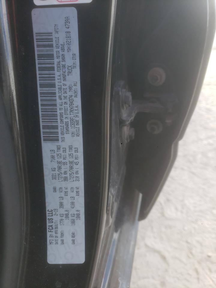 2019 Ram 1500 Rebel VIN: 1C6SRFLT7KN784374 Lot: 93601865