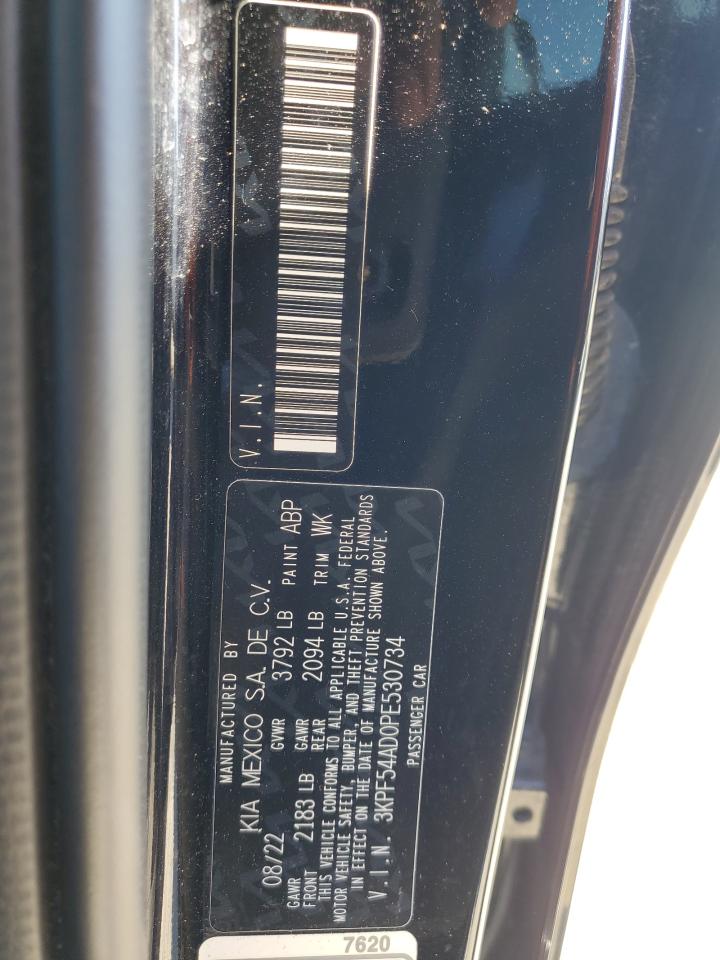 2023 Kia Forte Gt Line VIN: 3KPF54AD0PE530734 Lot: 91430685