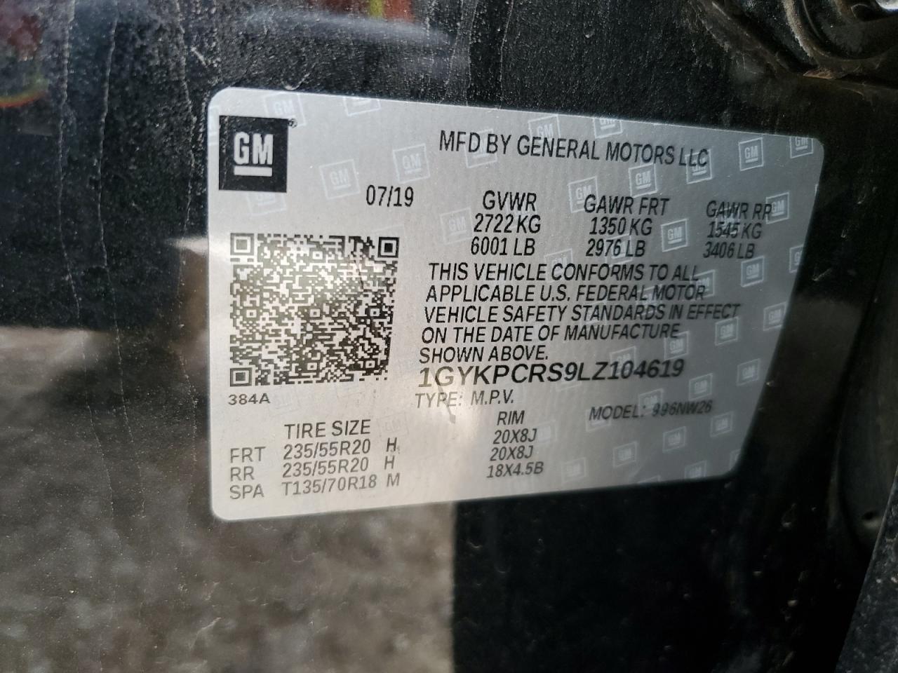 2020 Cadillac Xt6 Premium Luxury VIN: 1GYKPCRS9LZ104619 Lot: 93408255