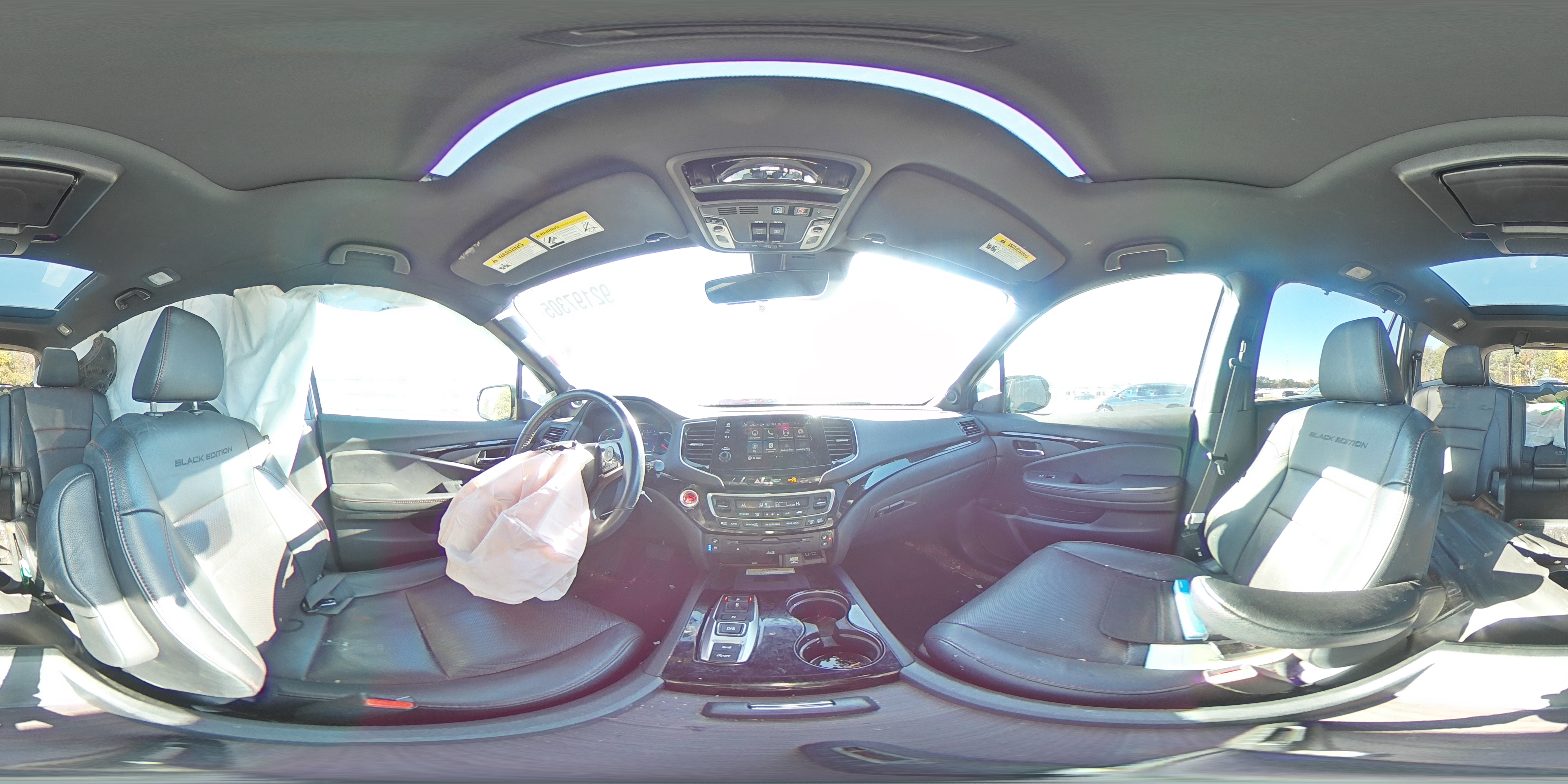 2021 Honda Pilot Black VIN: 5FNYF6H78MB058287 Lot: 92197305