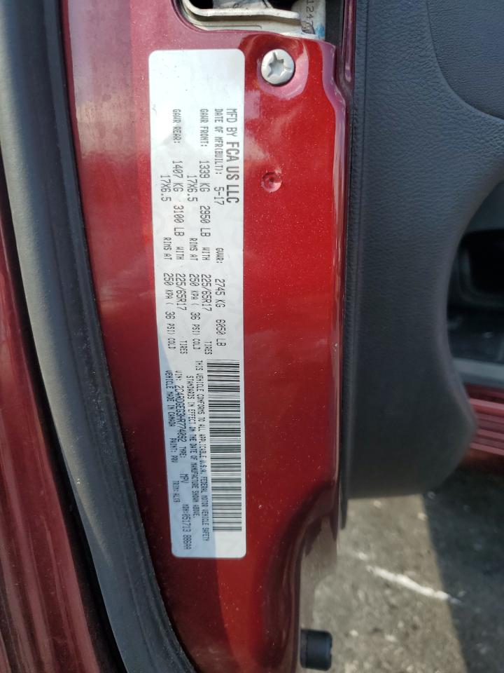 2017 Dodge Grand Caravan Gt VIN: 2C4RDGEG3HR774092 Lot: 91253125