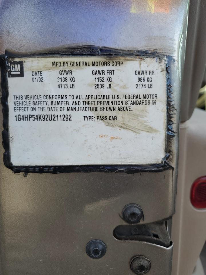 2002 Buick Lesabre Custom VIN: 1G4HP54K92U211292 Lot: 90030785