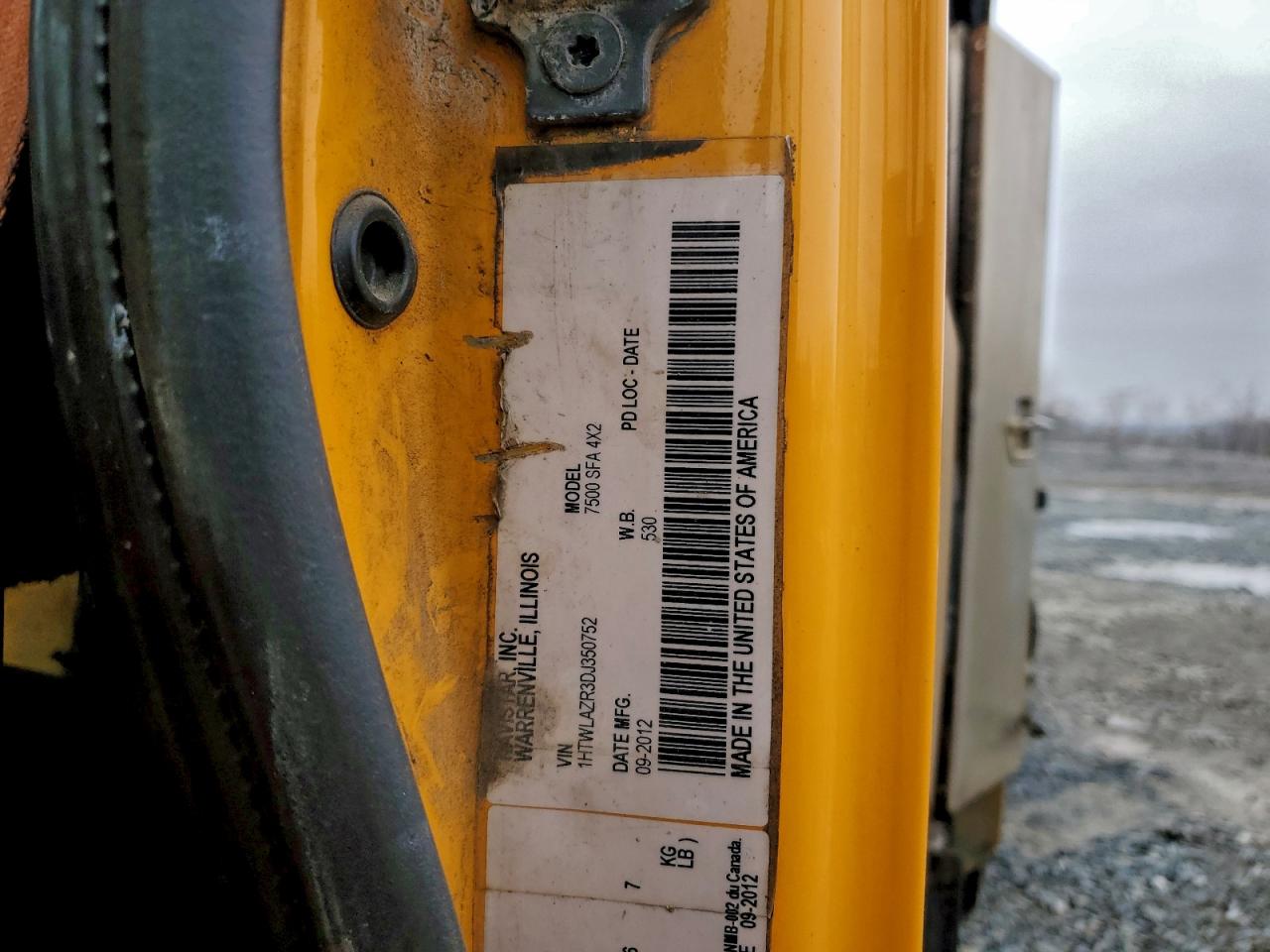 2013 International Workstar VIN: 1HTWLAZ3XDJ350752 Lot: 85073755