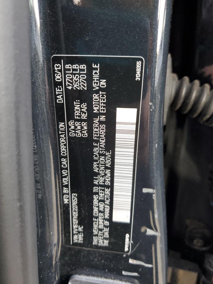 2014 Volvo S60 T5 VIN: YV1612FH2E2276573 Lot: 92327945