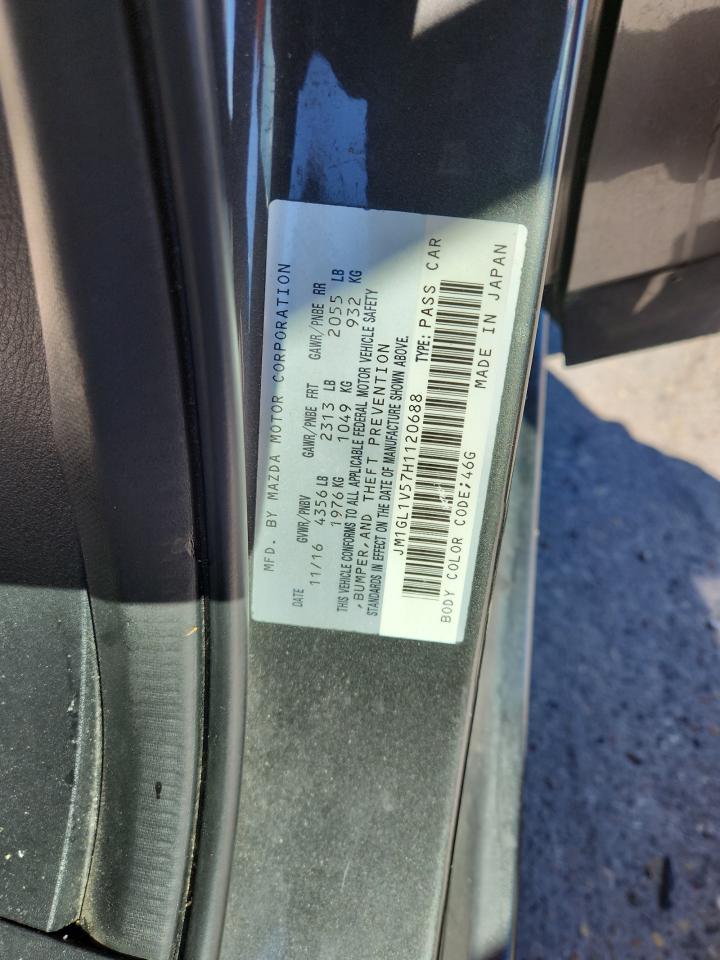 2017 Mazda 6 Touring VIN: JM1GL1V57H1120688 Lot: 90946405