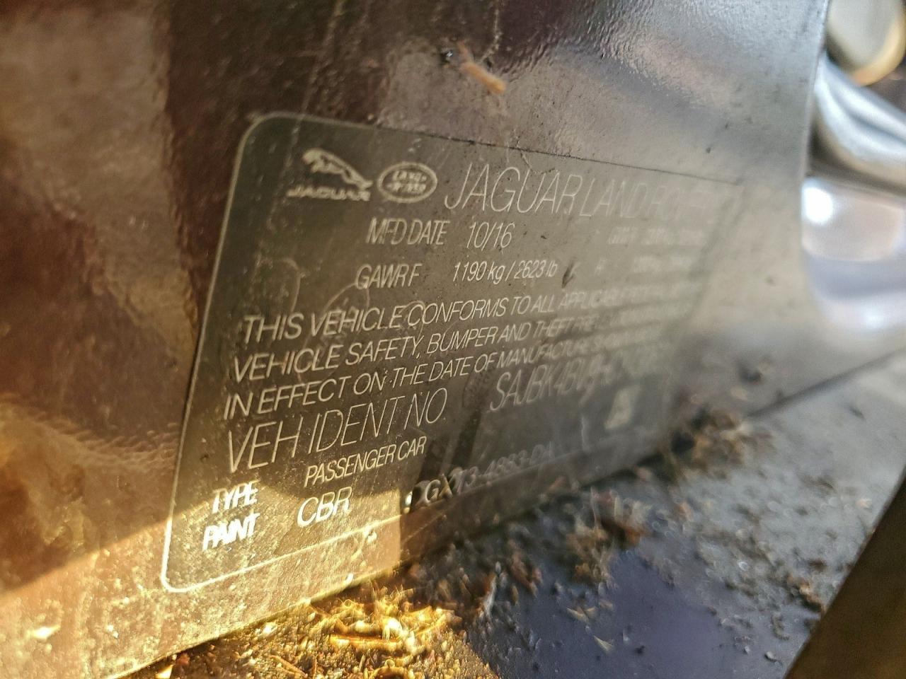 2017 Jaguar Xf Prestige VIN: SAJBK4BV9HCY43063 Lot: 93997845