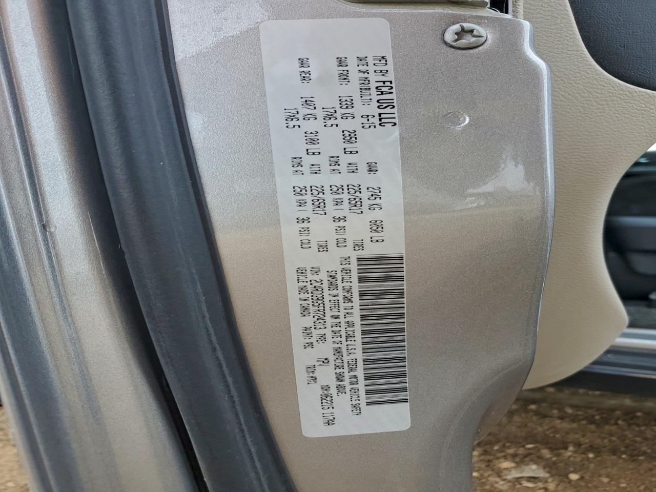 2015 Dodge Grand Caravan Se VIN: 2C4RDGBG5FR724313 Lot: 94176355