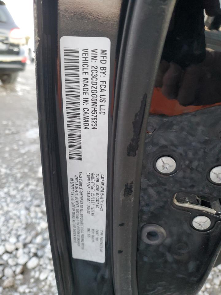 2021 Dodge Challenger Sxt VIN: 2C3CDZGG0MH576234 Lot: 92258015