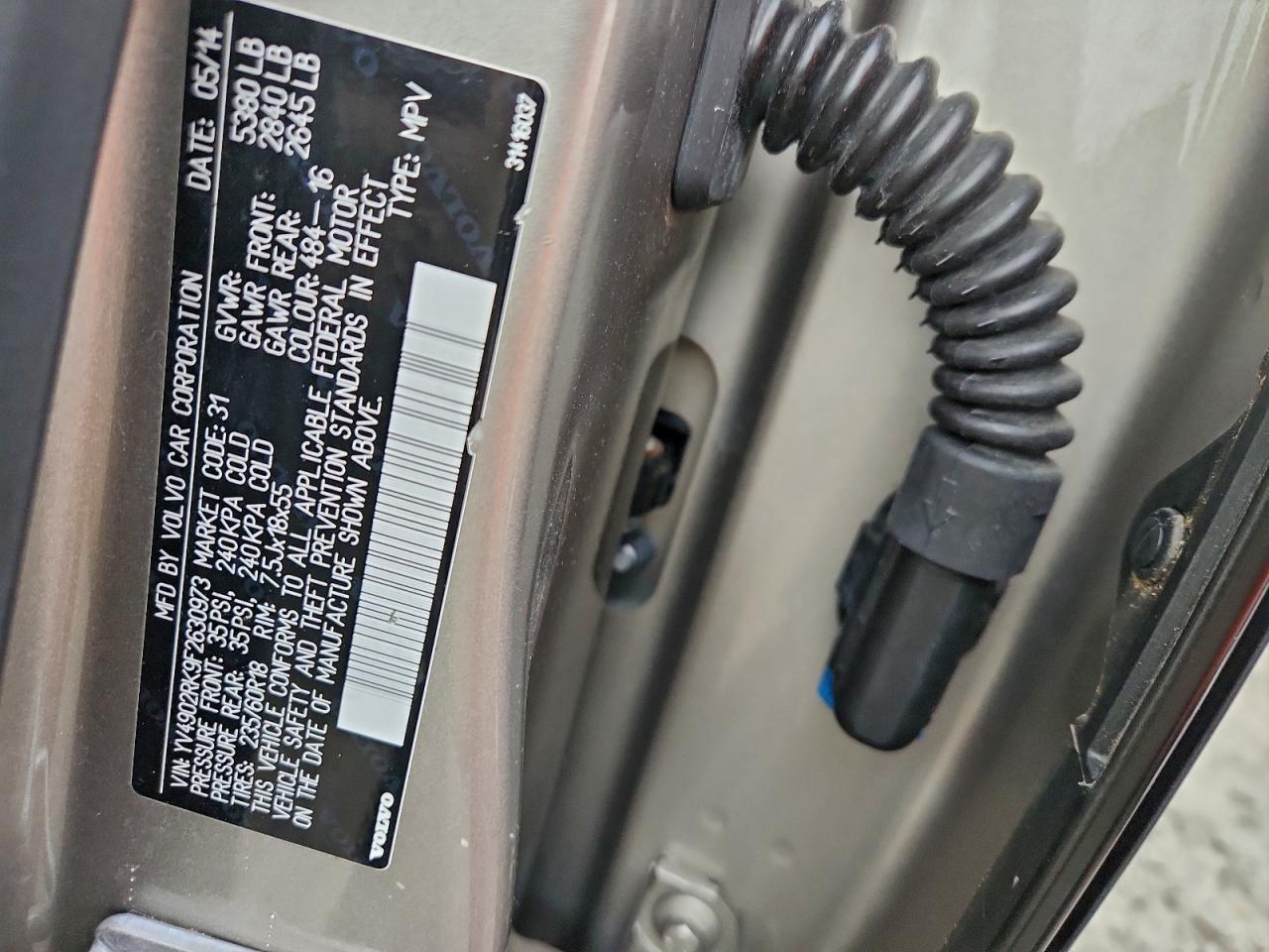 2015 Volvo Xc60 T6 Premier VIN: YV4902RK9F2630973 Lot: 94074455