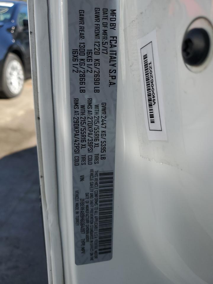 2017 Ram Promaster City Utility / Service Van VIN: ZFBERFAB9H6G64097 Lot: 92106305