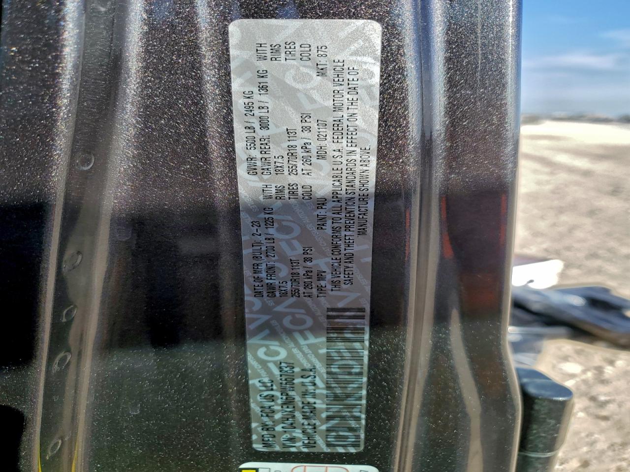 2023 Jeep Wrangler Sahara VIN: 1C4HJXEN6PW667837 Lot: 94553975