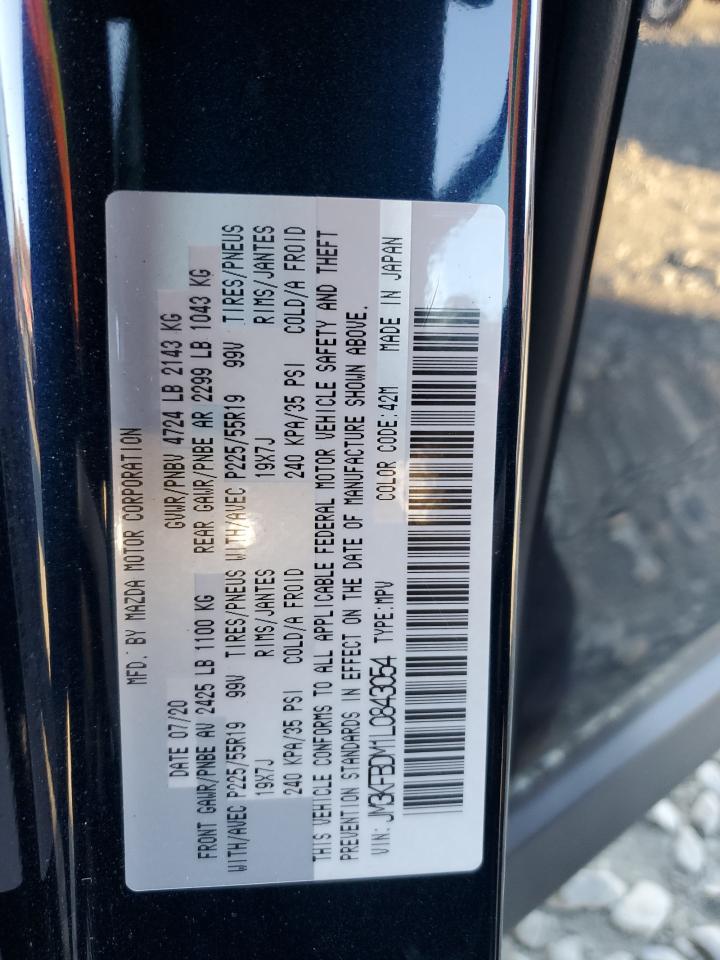 2020 Mazda Cx-5 Grand Touring VIN: JM3KFBDM1L0843054 Lot: 91486895