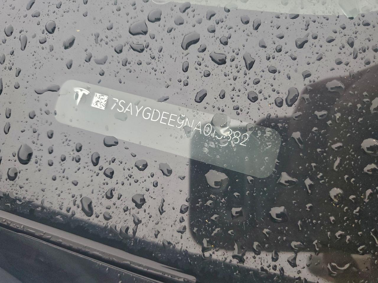 2022 Tesla Model Y VIN: 7SAYGDEE9NA013882 Lot: 94145035