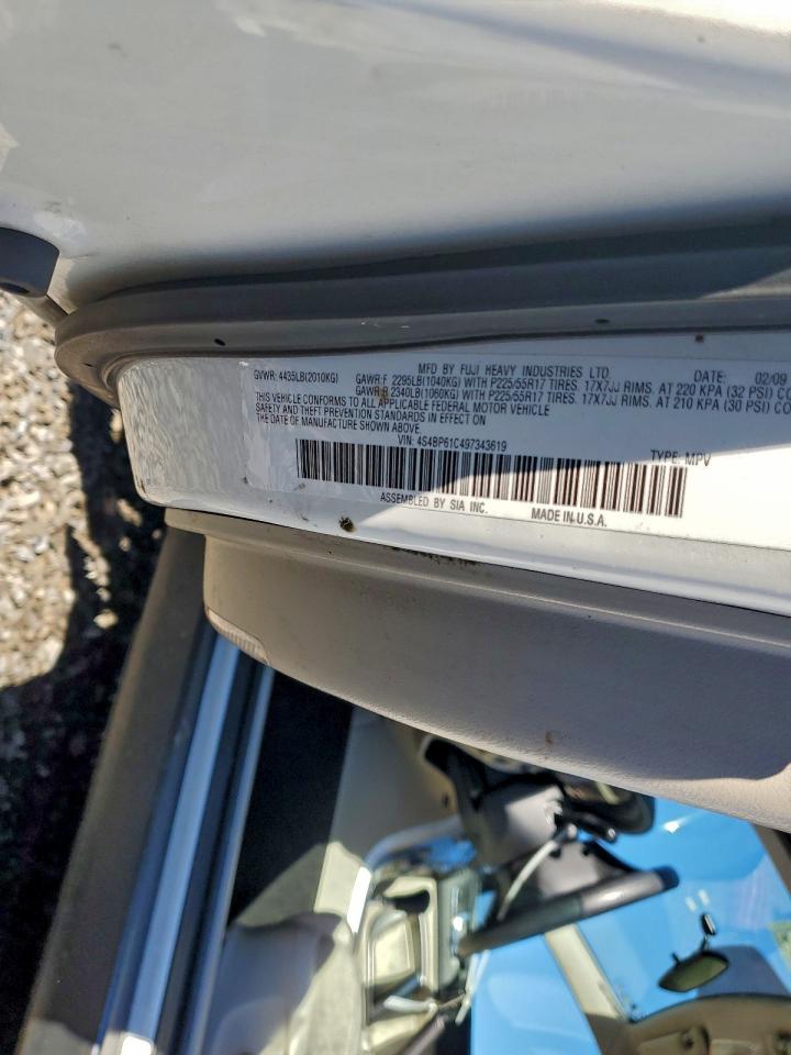 2009 Subaru Outback 2.5I VIN: 4S4BP61C497343619 Lot: 94286325