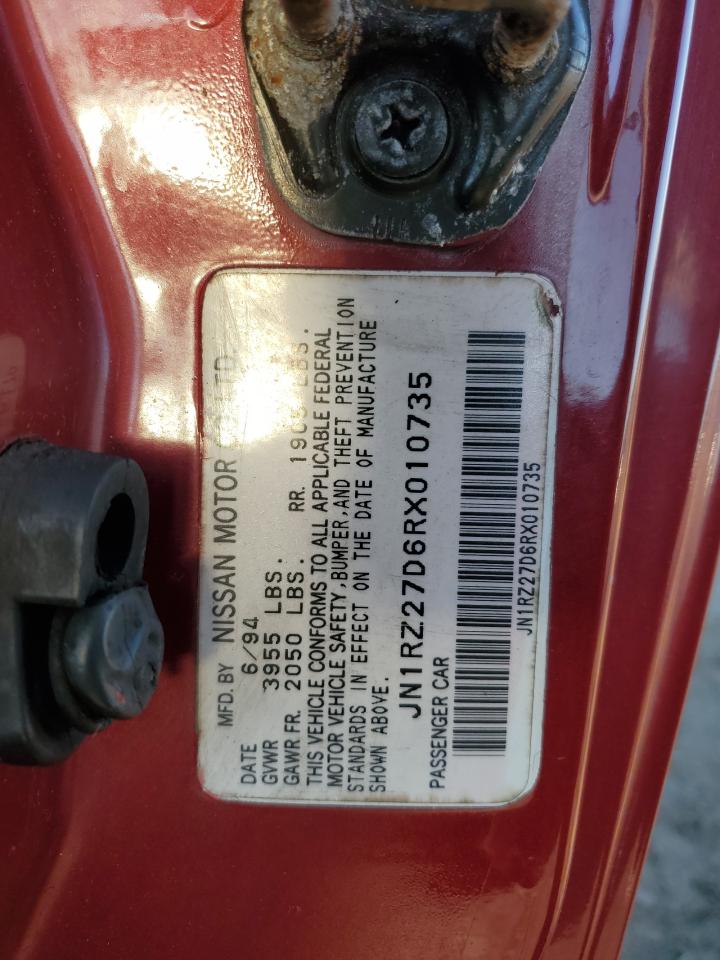 1994 Nissan 300Zx VIN: JN1RZ27D6RX010735 Lot: 92947865