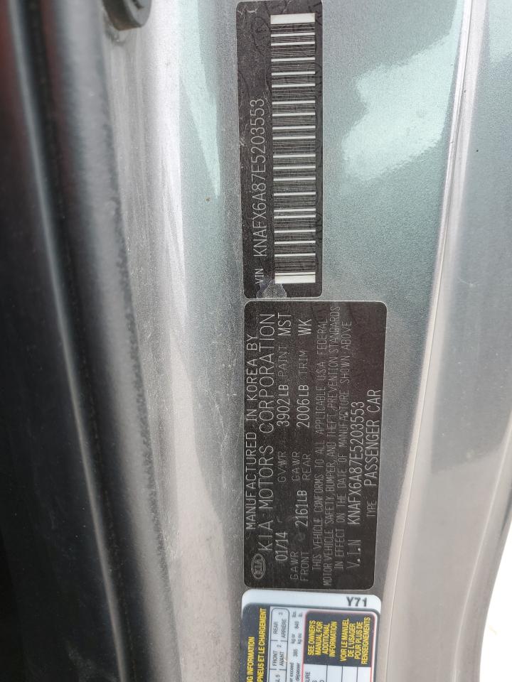 2014 Kia Forte Ex VIN: KNAFX6A87E5203553 Lot: 93127795