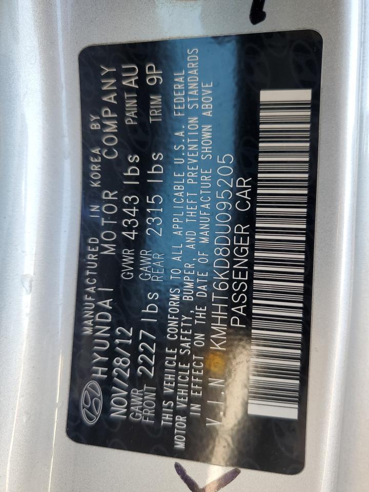 2013 Hyundai Genesis Coupe 2.0T VIN: KMHHT6KD8DU095205 Lot: 93104965