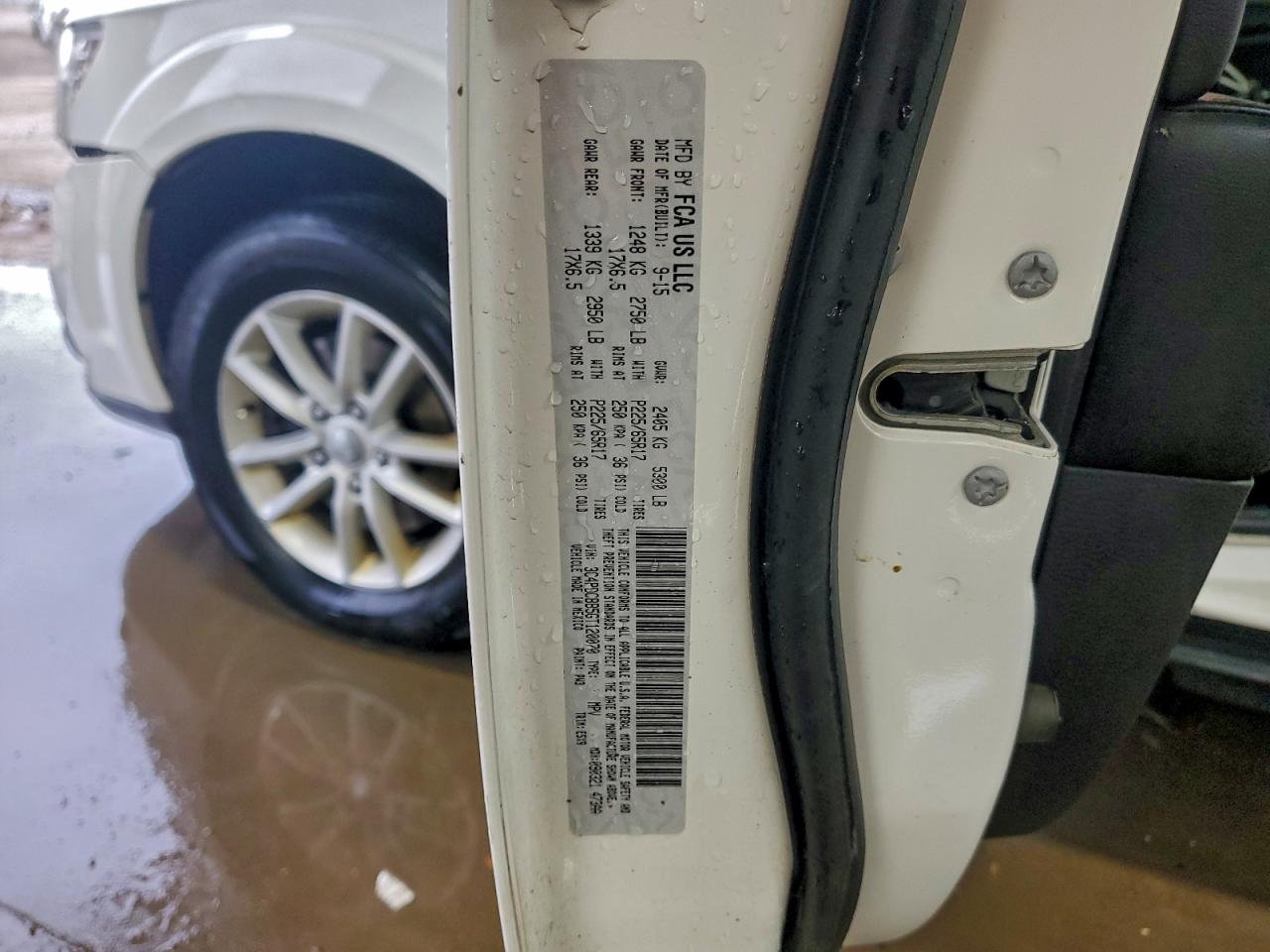 2016 Dodge Journey Sxt VIN: 3C4PDCBB5GT120070 Lot: 93731165