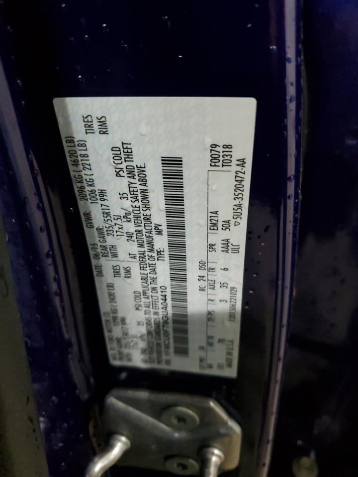 2016 Ford Escape S VIN: 1FMCU0F79GUA04410 Lot: 91461725