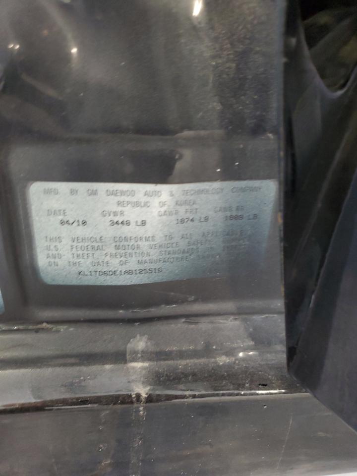 2010 Chevrolet Aveo Ls VIN: KL1TD6DE1AB125516 Lot: 92022295