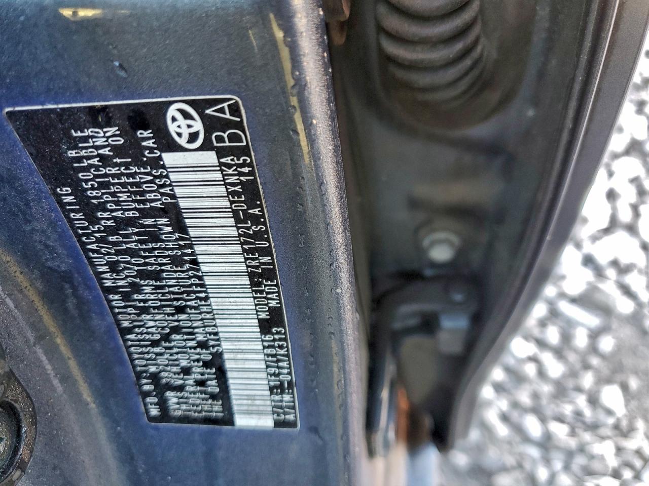 2015 Toyota Corolla L VIN: 5YFBURHE4FP271417 Lot: 93816615