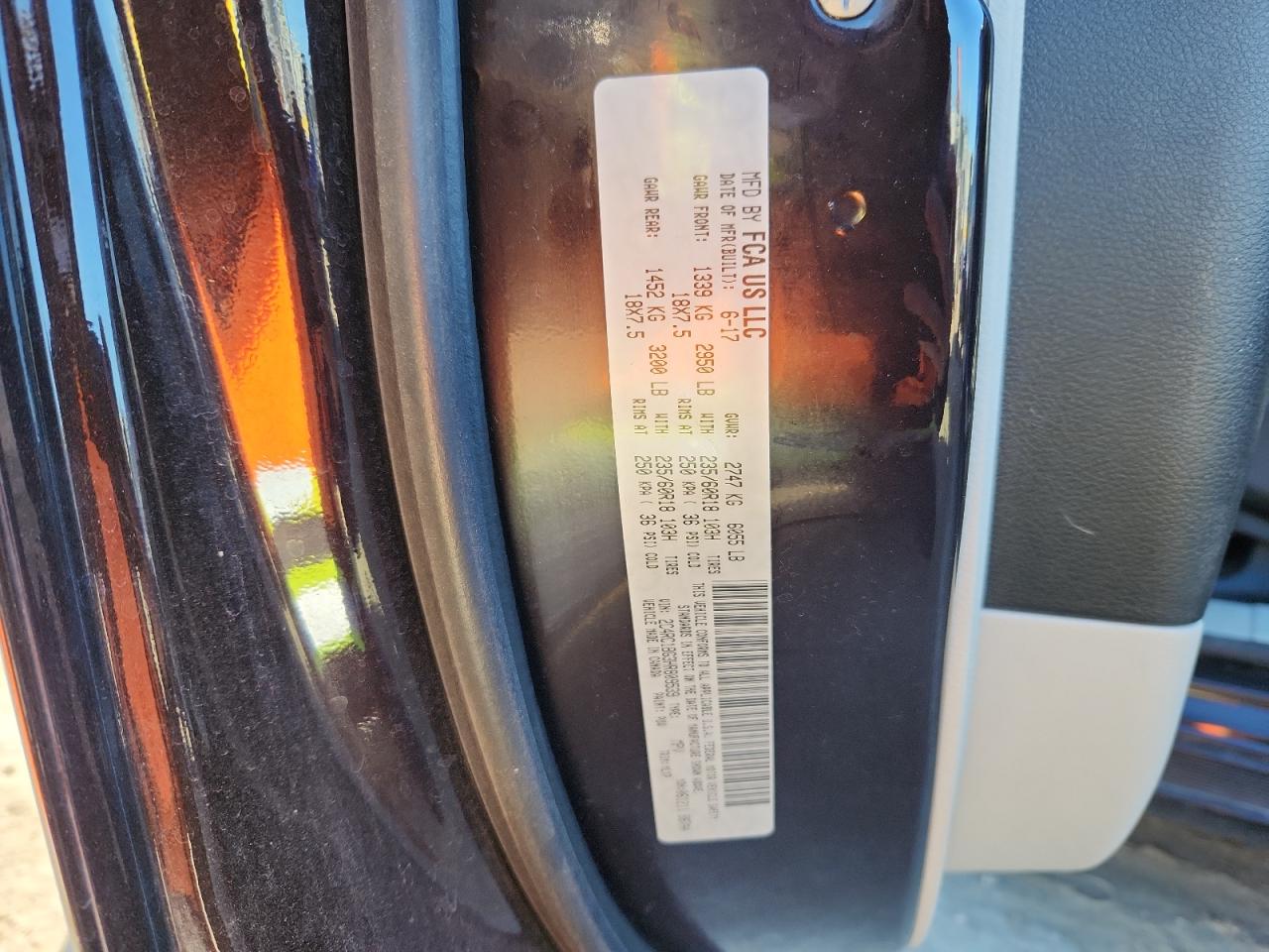 2017 Chrysler Pacifica Touring L VIN: 2C4RC1BG3HR809539 Lot: 90086855