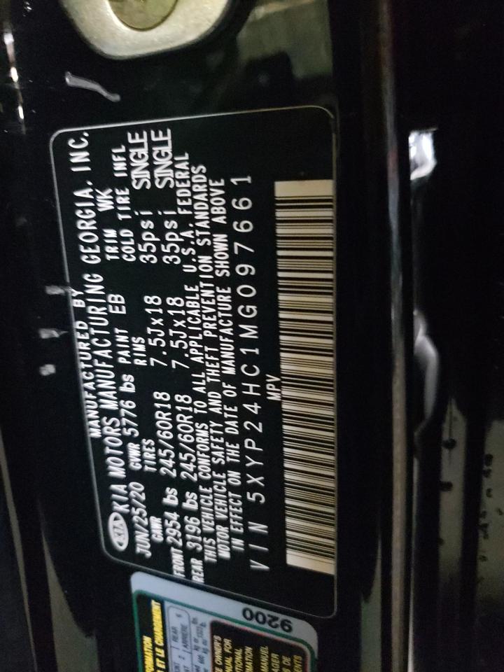 2021 Kia Telluride Lx VIN: 5XYP24HC1MG097661 Lot: 93237245