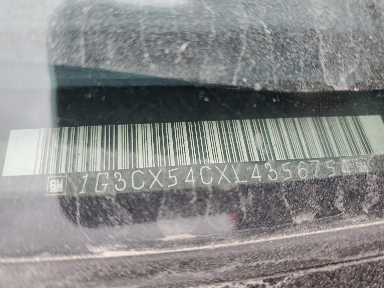 1990 Oldsmobile 98 Regency VIN: 1G3CX54CXL4356754 Lot: 92707255