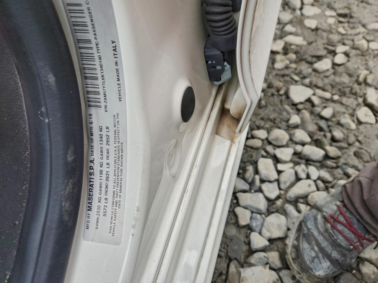 2019 Maserati Ghibli S VIN: ZAM57YTL6K1340140 Lot: 93789815